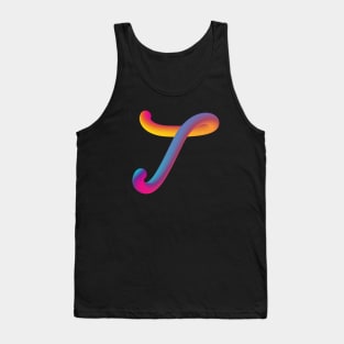 Curly T Tank Top